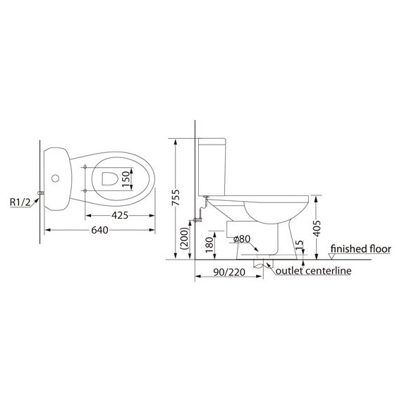 Унитаз-компакт Creo Ceramique PROJECT с крышкой микролифт - фото 16