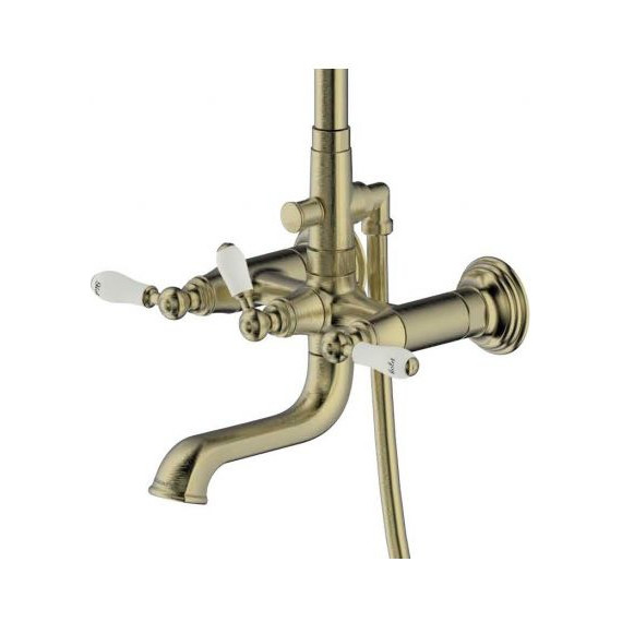 Душевая стойка Bravat Art F65193AR-A3-RUS, бронза, Цвет производителя: бронза - фото 4