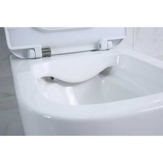 Унитаз подвесной безободковый BelBagno Genova BB1102CH - фото 6