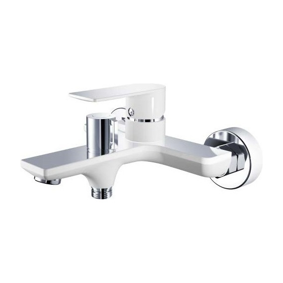 Смеситель для ванны Haiba HB60505-8, белый/хром - фото 