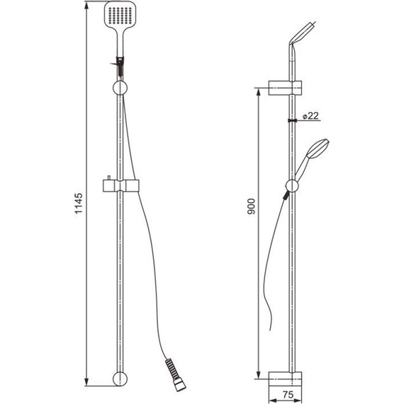 Душевой гарнитур Paini Pescara PSCR121 - фото 3