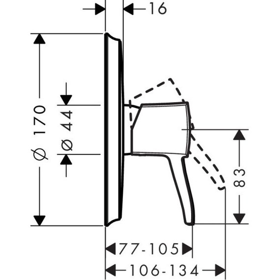 Смеситель для душа Hansgrohe Metropol Classic 31365000 - фото 2
