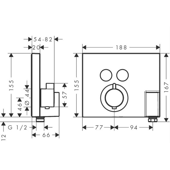 Термостат для душа Hansgrohe Shower Select 15765000 - фото 5