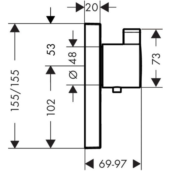 Термостат для душа Hansgrohe Shower Select 15761000 - фото 6