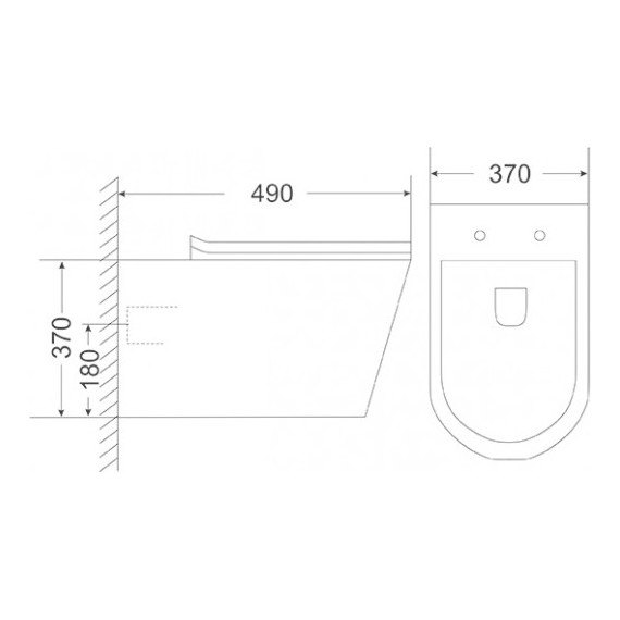 Унитаз подвесной безободковый Sole Torr с крышкой микролифт - фото 3