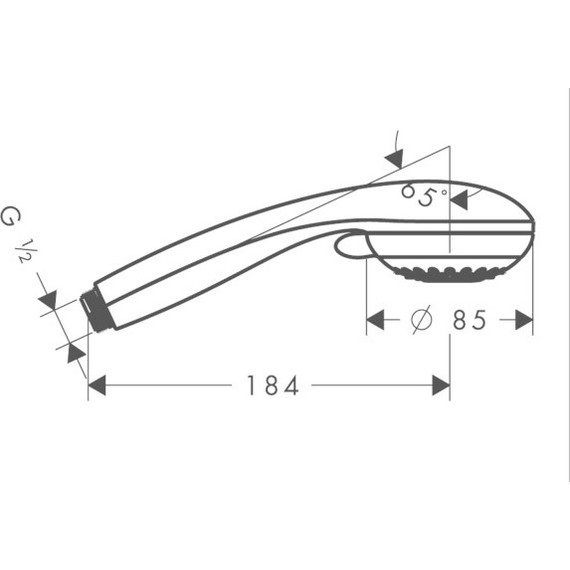 Ручной душ Hansgrohe Crometta 85 Multi 3jet 28563000 - фото 2