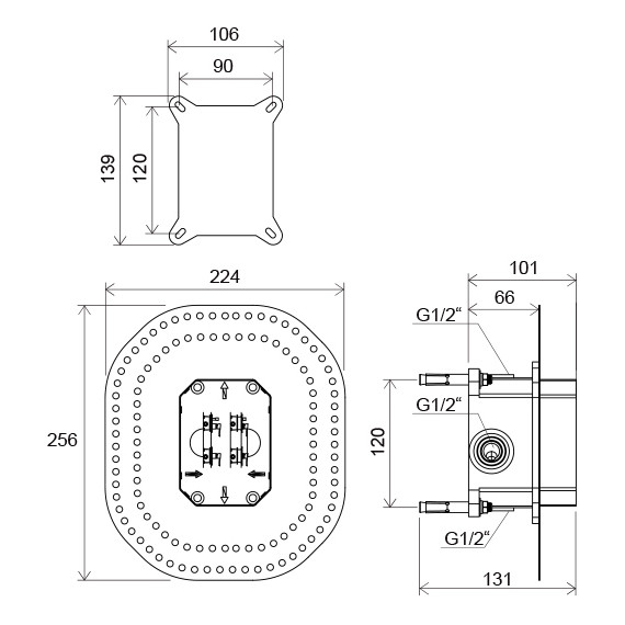 Смеситель для душа Ravak 10° TD 066.00 X070071+X070052 - фото 6