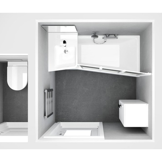 Раковина угловая Ravak BeHappy II 50х66 см XJAL1100001 L - фото 4