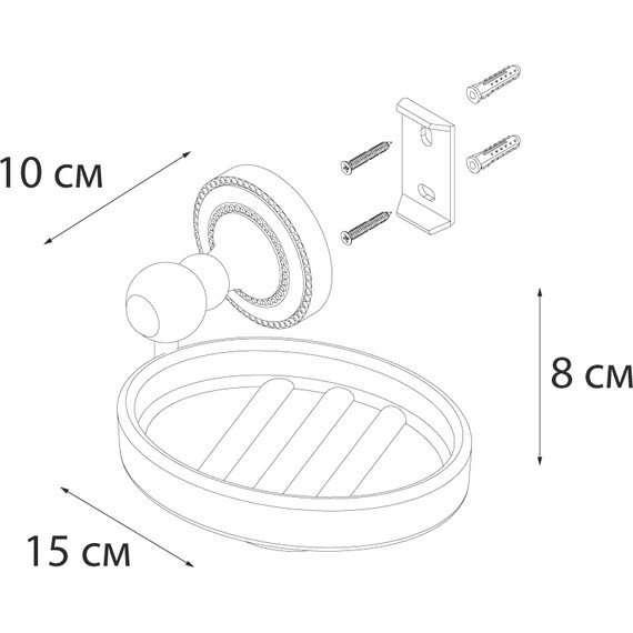 Мыльница Fixsen Style FX-41108 - фото 3