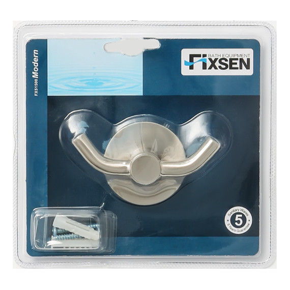 Двойной крючок Fixsen Modern FX-51505, сатин - фото 2