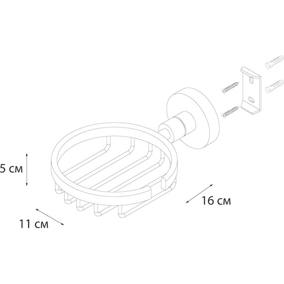 Мыльница Fixsen Modern FX-51509, сатин - фото 3