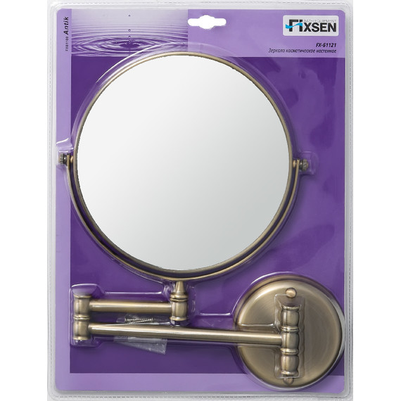 Зеркало косметическое настенное Fixsen Antik FX-61121, цвет бронза - фото 2