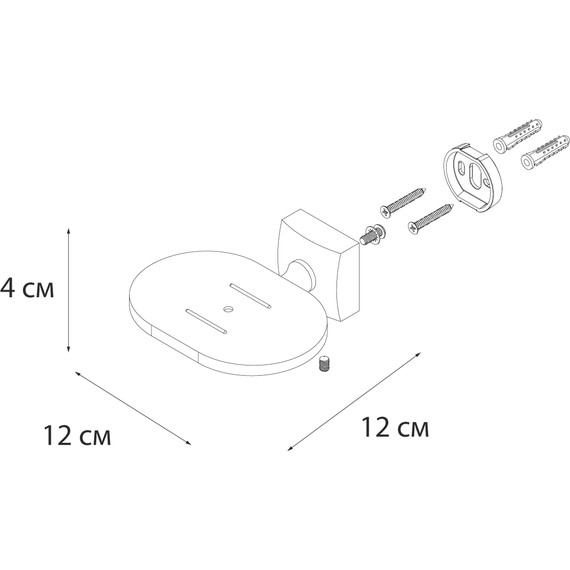 Мыльница Fixsen Kvadro FX-61308A - фото 3