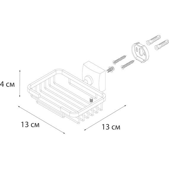 Мыльница Fixsen Kvadro FX-61309 - фото 3