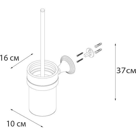 Ершик для унитаза Fixsen Best FX-71613 - фото 3