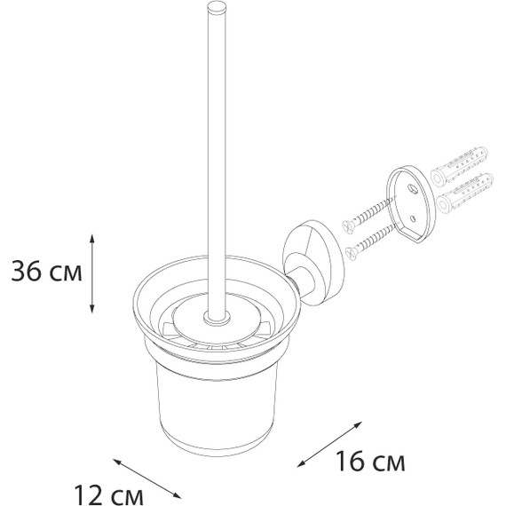 Ершик для унитаза Fixsen Europa FX-21813 - фото 5