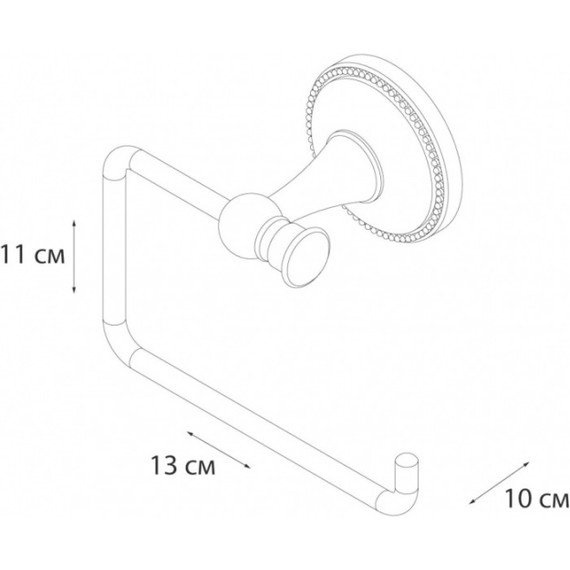 Держатель для туалетной бумаги Fixsen Alfa GR-9510B, цвет античная латунь - фото 2