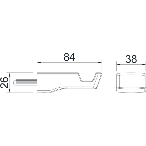 Крючок Imprese Grafiky ZMK04180821, цвет чёрный - фото 2