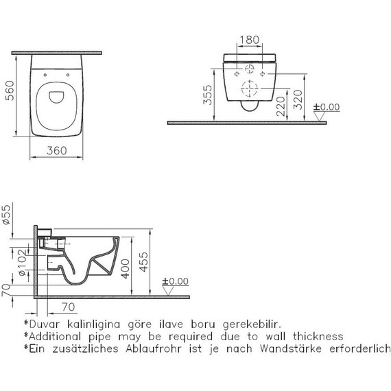 Унитаз подвесной безободковый Vitra Metropole 7672B003-1686 - фото 5
