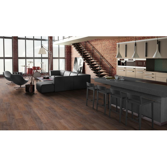 Ламинат Tarkett Estetica Oak Natur Dark Brown 194x1292 мм 504015032, эффект массива - фото 5