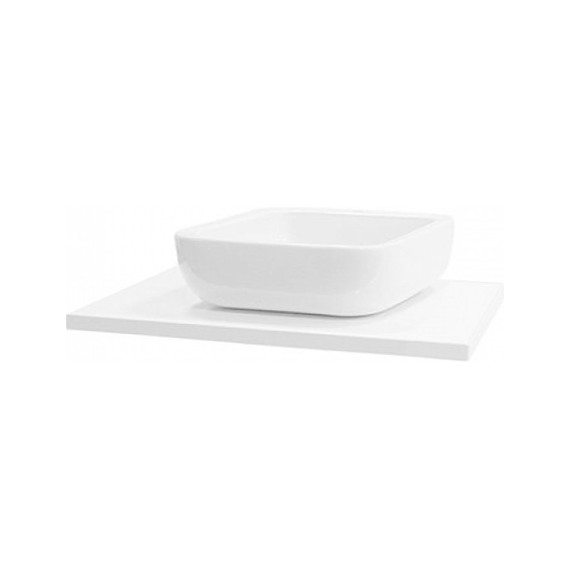 Тумба подвесная со столешницей Акватон Брук 60 см 1A201901BCDF0, белый/дуб феррара - фото 6