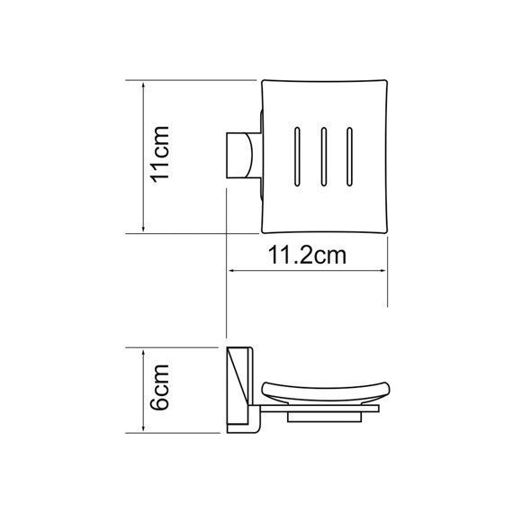 Мыльница WasserKraft Exter K-5229, цвет светлая бронза - фото 4