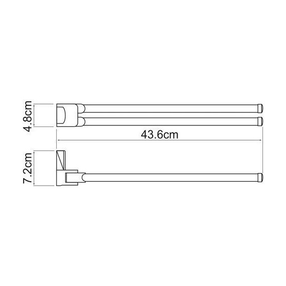 Полотенцедержатель WasserKraft Exter K-5231, цвет светлая бронза - фото 4
