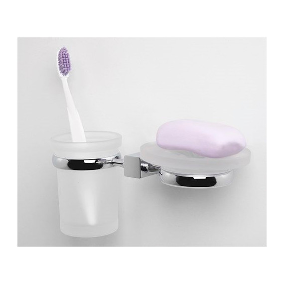 Стакан с мыльницей WasserKraft Lippe K-6526 - фото 3