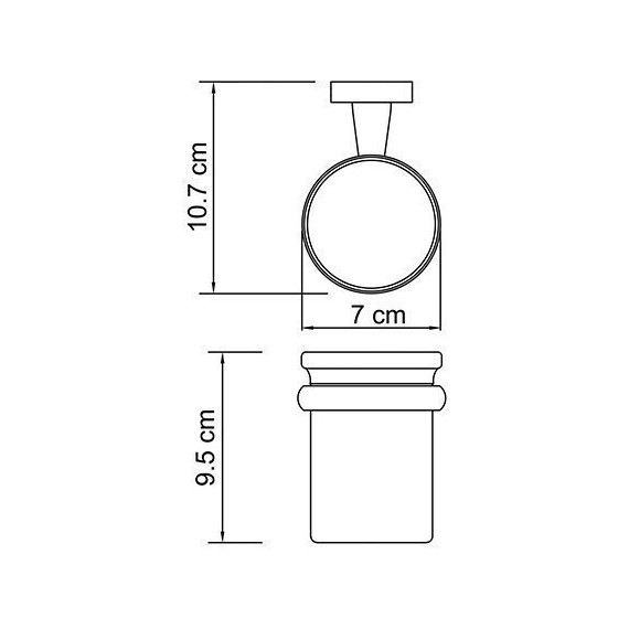 Стакан для зубных щеток WasserKraft Lippe K-6528 - фото 4