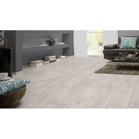 Ламинат Kronotex Exquisit 193x1380 мм D 3223, дуб атлас белый - фото 4