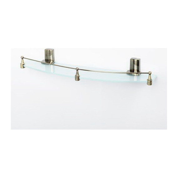 Полка стеклянная WasserKraft Exter K-5244 50 см, цвет светлая бронза - фото 2