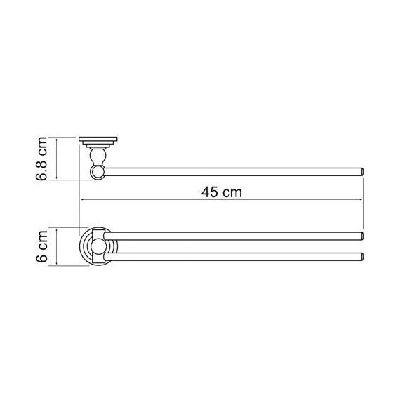 Полотенцедержатель WasserKraft Ammer K-7031 - фото 4