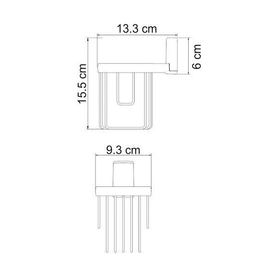 Держатель для освежителя WasserKraft Exter K-5245, цвет светлая бронза - фото 4