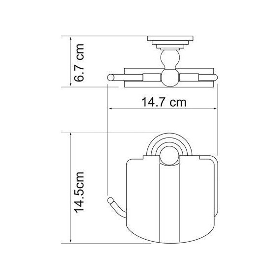 Держатель для туалетной бумаги WasserKraft Ammer K-7025 - фото 4