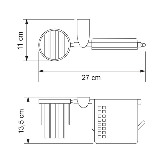 Держатель для туалетной бумаги и освежителя WasserKraft Kammel K-8359 - фото 4
