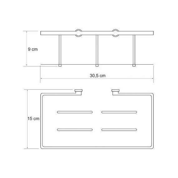 Полочка WasserKraft K-511 30 см - фото 5