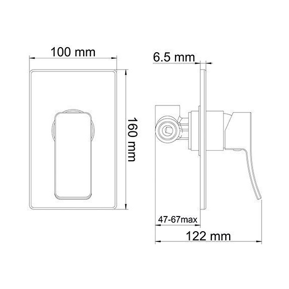 Смеситель для душа WasserKraft Aller 10651WHITE, белый/хром - фото 4