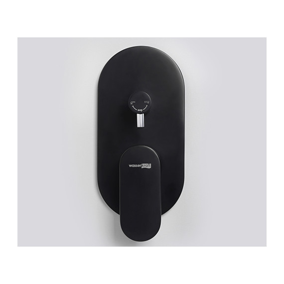 Смеситель для ванны WasserKraft Elbe 7441, чёрный - фото 2