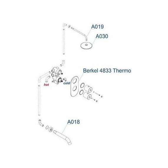 Душевая система для ванны с термостатом WasserKraft A15030 Thermo - фото 6
