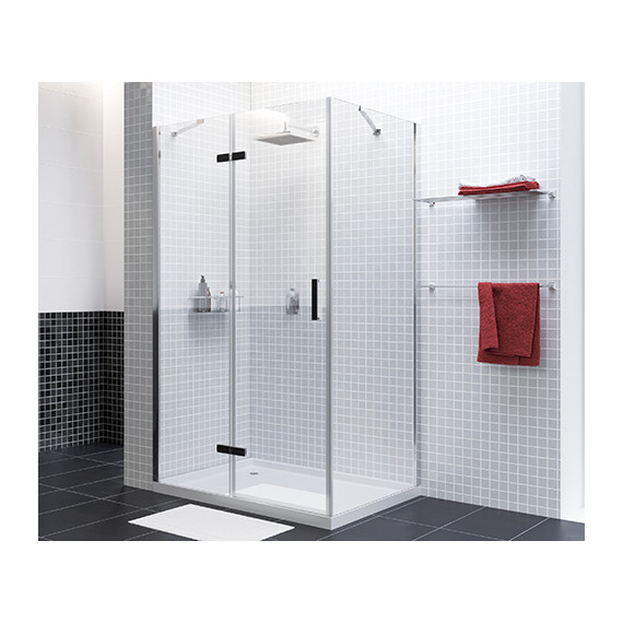 Душевое ограждение WasserKraft Aller 120х100 см L 10H10LBLACK, чёрный/прозрачное - фото 4