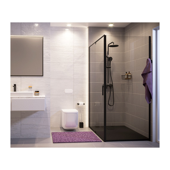 Душевое ограждение WasserKraft Elbe 120х90 см 74P07, черный/прозрачное - фото 4