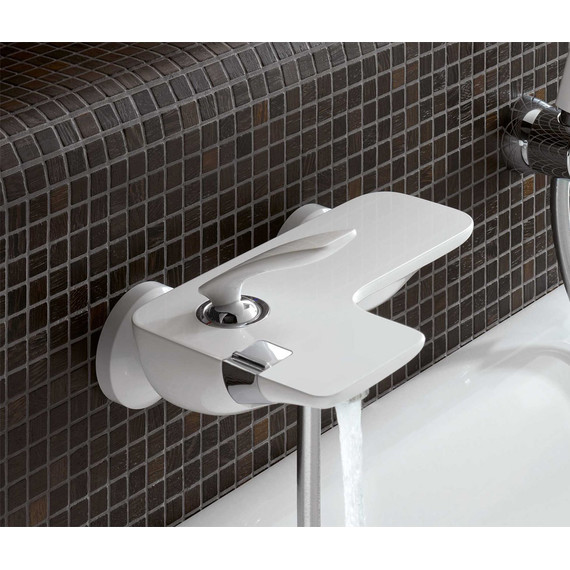 Смеситель для ванны Kludi Balance 524459175, белый - фото 5