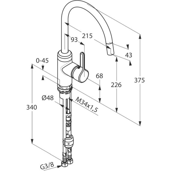 Смеситель для кухни Kludi Bingo Star 428510578 - фото 4