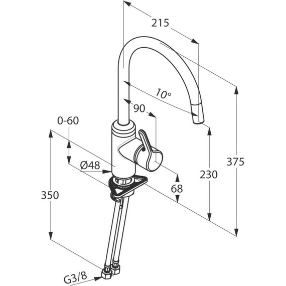 Смеситель для кухни Kludi Bingo Star 428030578 - фото 2