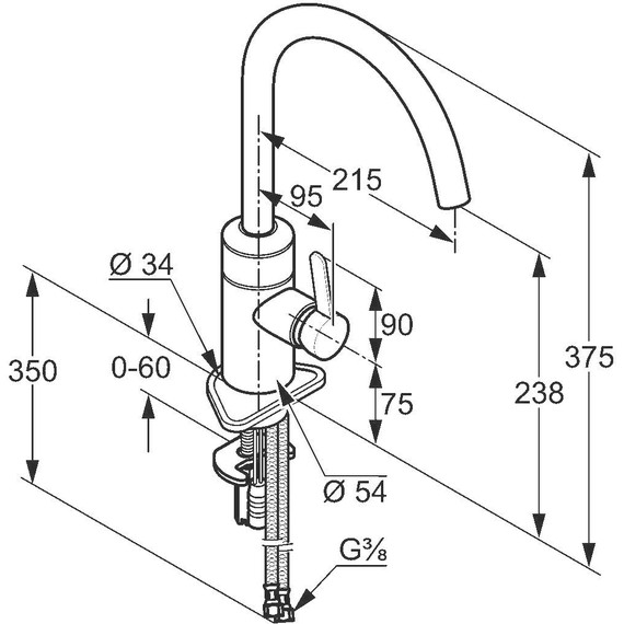 Смеситель для кухни электронный Kludi E-GO 422100575 - фото 6