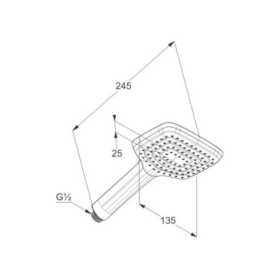 Ручной душ Kludi Freshline 1S 6450005-00 - фото 4