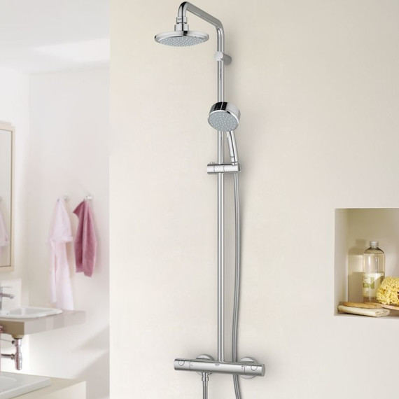 Душевая стойка с термостатом Grohe New Tempesta Cosmopolitan 27922000 - фото 2