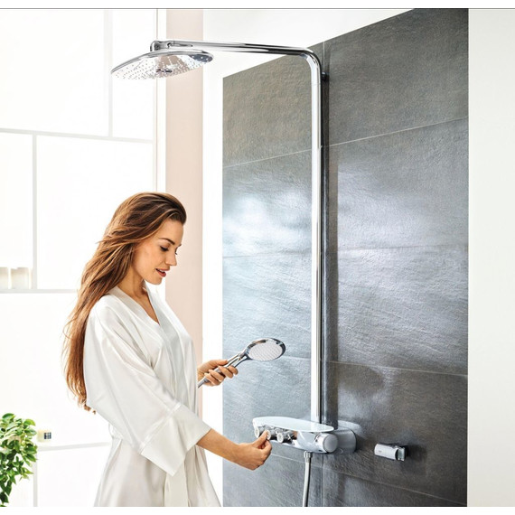 Душевая стойка с термостатом Grohe Rainshower System SmartControl 360 Duo 26250000 - фото 4