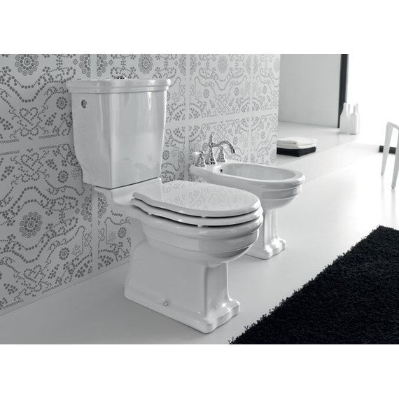 Унитаз-компакт вертикальный слив ArtCeram Hermitage HEV008 01 00 bi - фото 