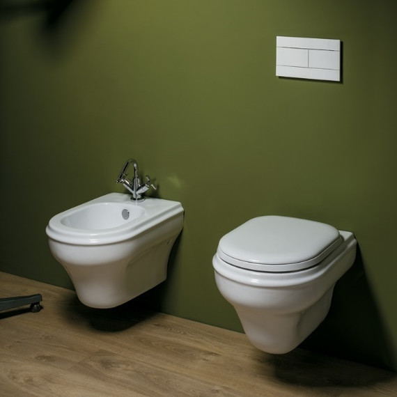 Унитаз подвесной Azzurra Charme CHVKSP000000BI с крышкой микролифт - фото 3